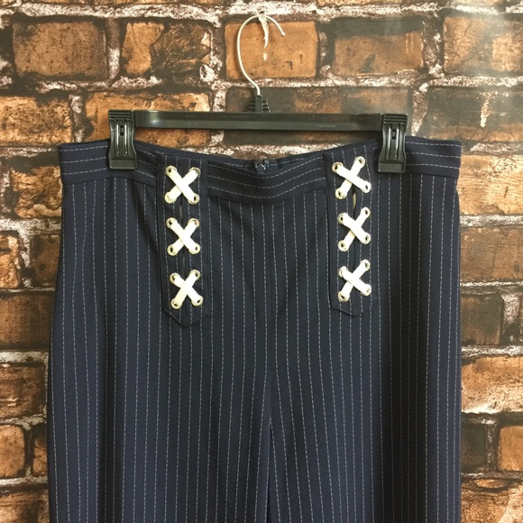 Veronica Beard Quinn Lace Up High Waist Pants - Picture 3 of 7